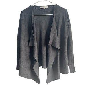 LOFT Lightweight Knit Wool Open Cardigan